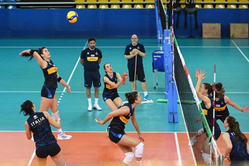 allenamento nazionale italiana seniores vollley lanciano