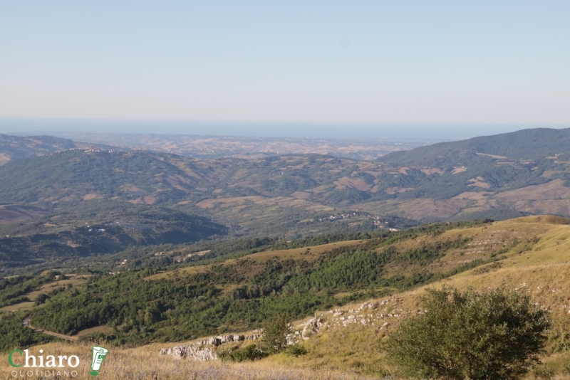 Il panorama dalla Big Bench di Roccaspinalveti