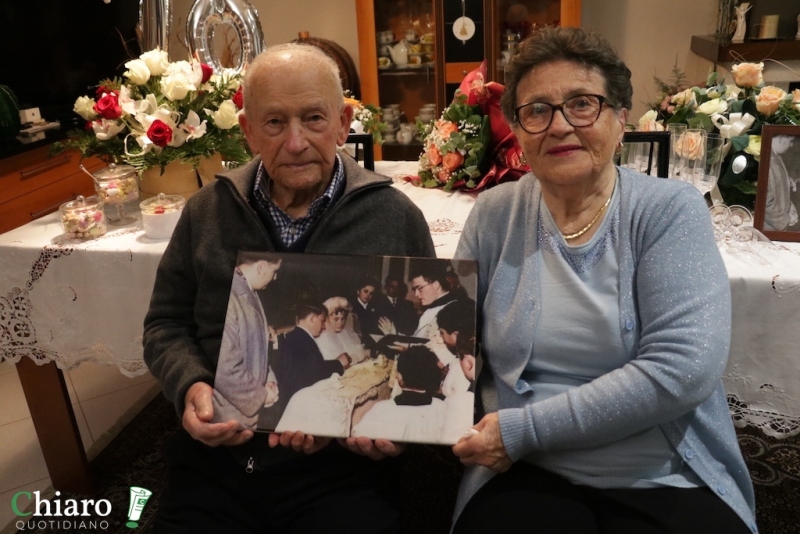 I 70 anni di matrimonio di Umberto e Rosa