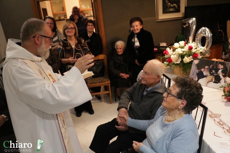 I 70 anni di matrimonio di Umberto e Rosa