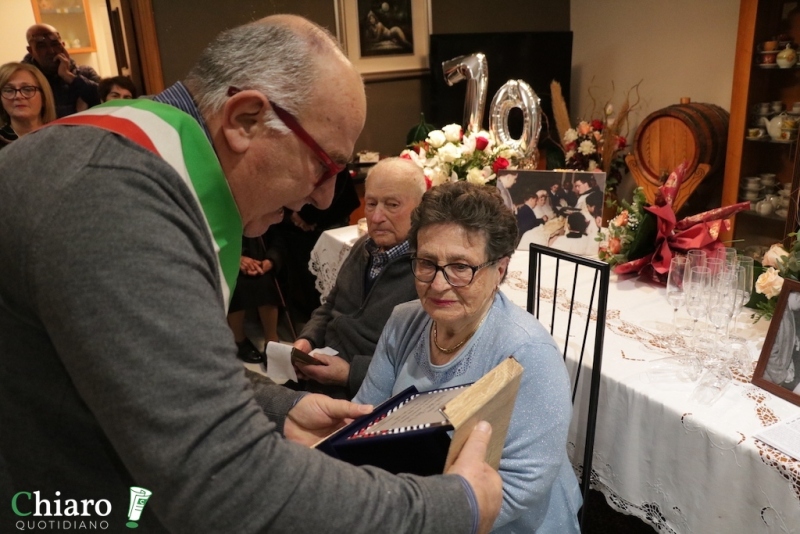 I 70 anni di matrimonio di Umberto e Rosa