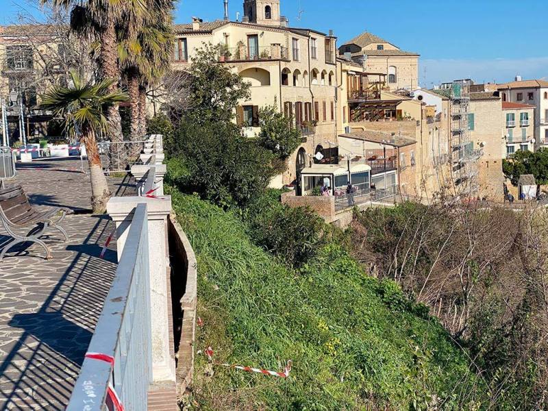 Balconata orientale di Vasto, dissesto