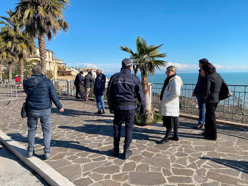 Balconata orientale di Vasto, dissesto