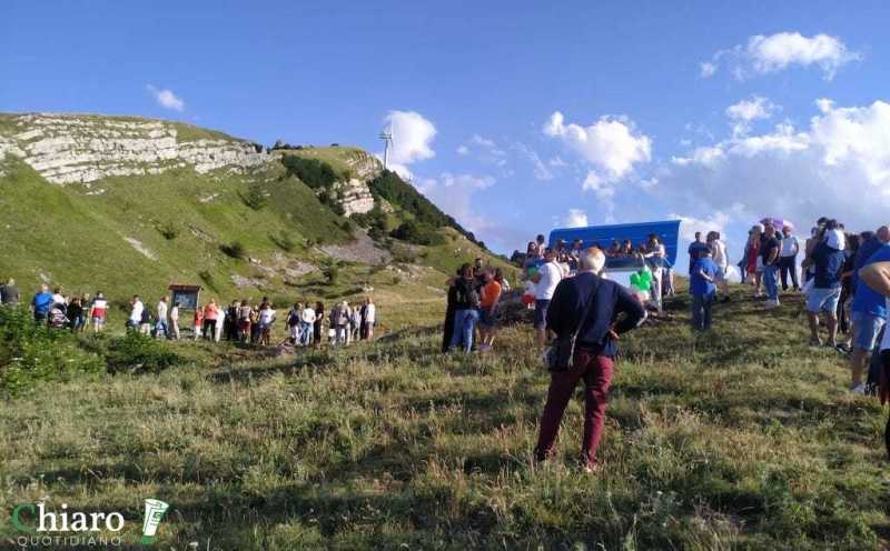 Inaugurata la panchina gigante a Roccaspinalveti