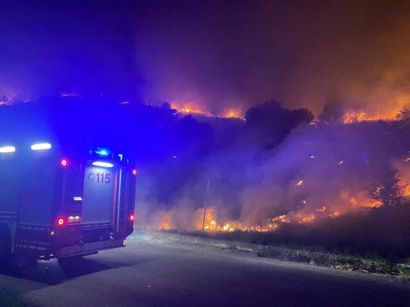 Incendio Castiglione Messer Marino - Schiavi di Abruazzo