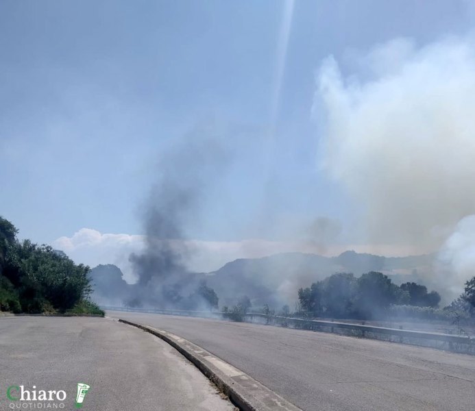 Incendio fondovalle Treste