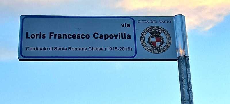 Intitolazione via Capovilla