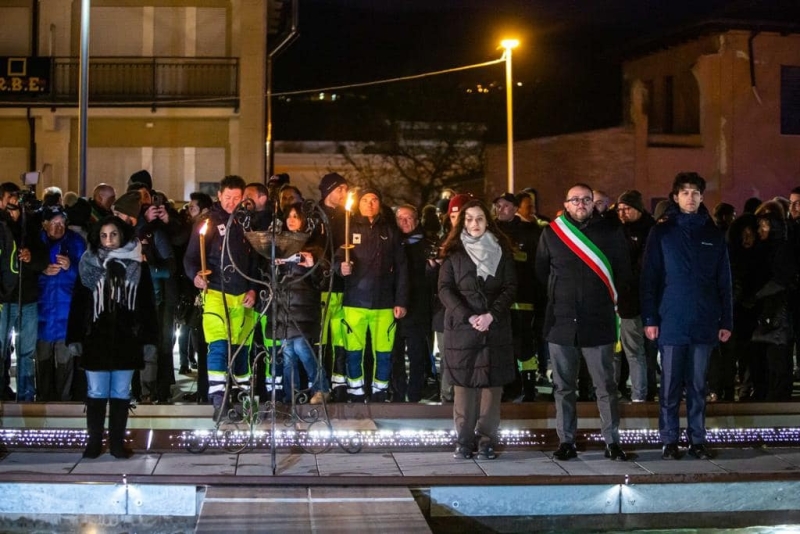 L'Aquila - La fiaccolata in ricordo delle 309 vittime