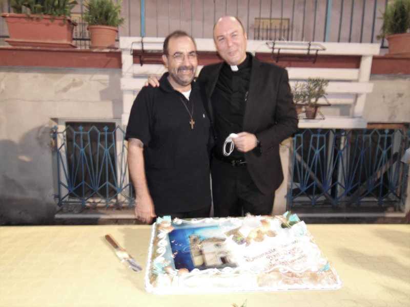 L'ingresso a San Giuseppe del parroco don Luca Corazzari