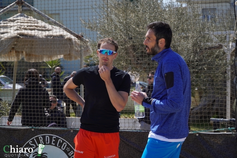 Pescara - Gli azzurri del beach volley in allenamento