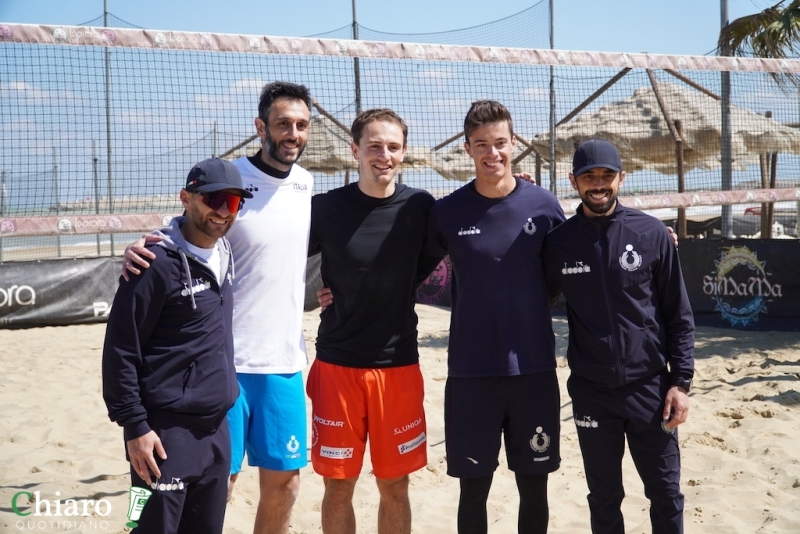 Pescara - Gli azzurri del beach volley in allenamento