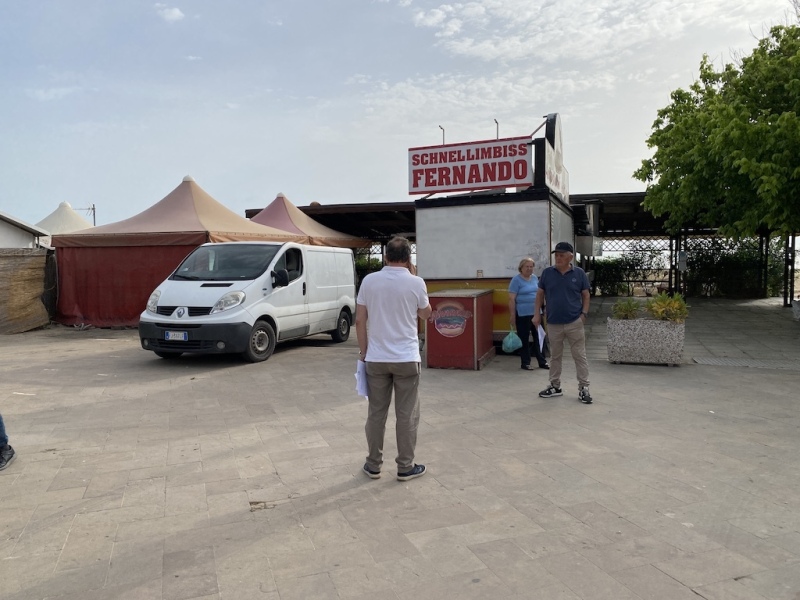 Vasto Marina - La protesta dei commercianti