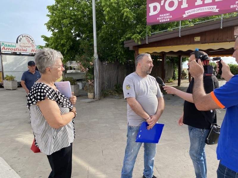 Vasto Marina - La protesta dei commercianti