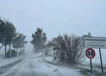 La neve imbianca il territorio