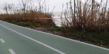 Smottamento sulla “Via Verde” in contrada Vallevò