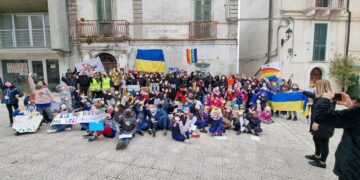 No alla guerra, sì alla pace e alla solidarietà: gli studenti di Pollutri scendono in piazza per l’Ucraina