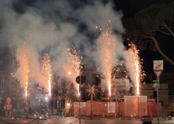 Incendiato questa sera il Carnevale di “Ciccillo”