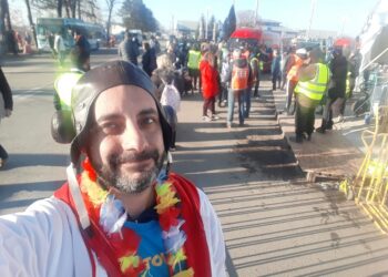 Clown Ventolo della Ricoclaun Vasto Onlus in Ucraina per donare sorrisi ai bambini