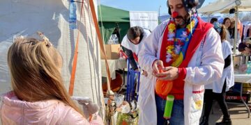 «Ho sentito un richiamo nell’animo: volevo portare un sorriso»