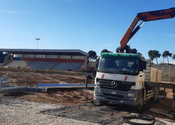 Campo sportivo “V. Granata”: proseguono i lavori di ristrutturazione