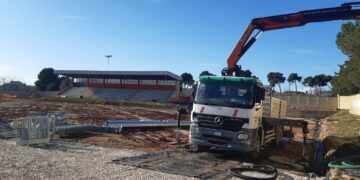 Campo sportivo “V. Granata”: proseguono i lavori di ristrutturazione