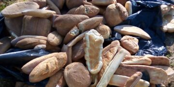 Pane abbandonato in strada, «un gesto vergognoso»