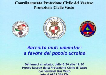 Un aiuto al popolo ucraino: la raccolta umanitaria della Protezione civile del Vastese