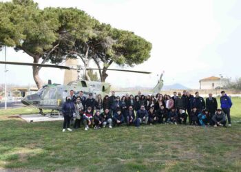 Gli studenti della Rossetti in visita alla base dell’Aeronautica di Furbara