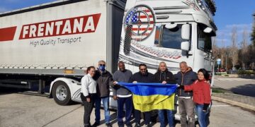 Viaggia verso l’Ucraina il tir con gli aiuti partiti da Lanciano