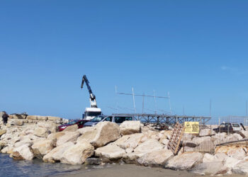 Inizia a prendere forma il trabocco in acciaio di San Salvo: potrà ospitare oltre 100 persone a pranzo e a cena