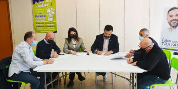 Cinque liste a sostegno di Fabio Travaglini, i coordinatori firmano il manifesto programmatico