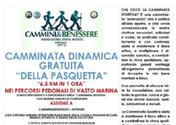 A Pasquetta la Camminata dinamica gratuita sui percorsi pedonali di Vasto Marina