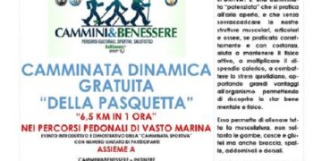 A Pasquetta la Camminata dinamica gratuita sui percorsi pedonali di Vasto Marina
