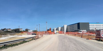 In viale Germania una nuova rotatoria per l’ingresso al polo Amazon