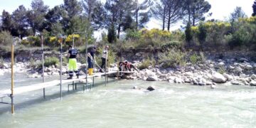Madonna di Canneto, costruito il ponte provvisorio per la processione