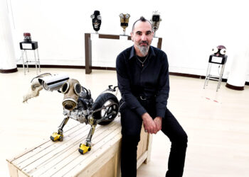 Le opere “biomeccaniche” di Davide Ranni, «Così do una seconda vita al materiale di scarto»