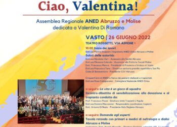 A Vasto l’assemblea Aned Abruzzo e Molise dedicata a Valentina Di Romano
