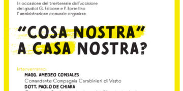Stragi di mafia, a Tufillo l’evento “Cosa nostra a casa nostra?”