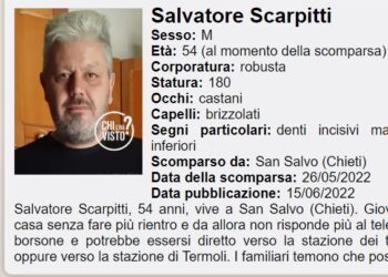 A “Chi l’ha visto?” l’appello a cercare Salvatore, scomparso il 26 maggio