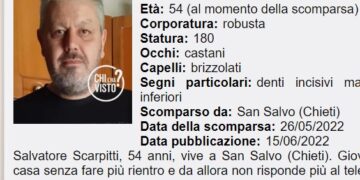 A “Chi l’ha visto?” l’appello a cercare Salvatore, scomparso il 26 maggio