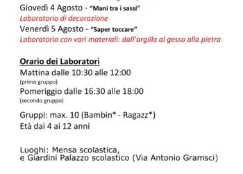 A Castiglione Messer Marino bambini e ragazzi incontrano disegno e pittura nei laboratori di “Percorsi d’Arte”