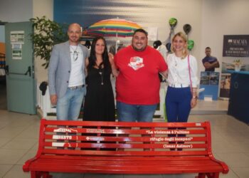 Lotta al femminicidio: ecco la panchina rossa del Futsal Vasto