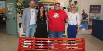 Lotta al femminicidio: ecco la panchina rossa del Futsal Vasto