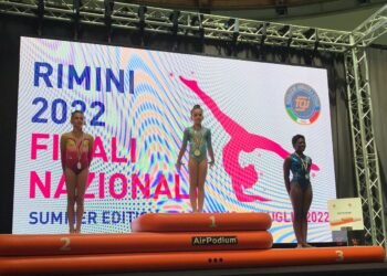 Ginnastica artistica, a Rimini brilla la stella di Mariagrazia Ciantra, oro nella specialità “Trave”