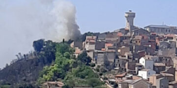 Monteodorisio, fiamme vicino alle abitazioni: esteso incendio domato dai vigili del fuoco