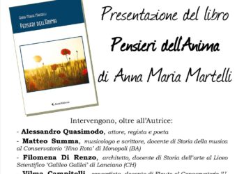 Mozzagrogna: domenica 10 si presenta il libro “Pensieri dell’Anima”