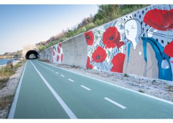 Due nuovi murales del writer Millo decorano la Via Verde dei Trabocchi