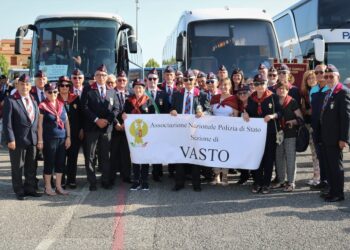Raduno nazionale dell’Associazione Polizia di Stato: presente la sezione di Vasto