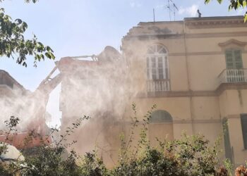 Ruspe in azione su Villa de Angelis