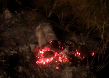 Incendio a Fossacesia: la polizia locale evita la ripresa dell’incendio nella notte